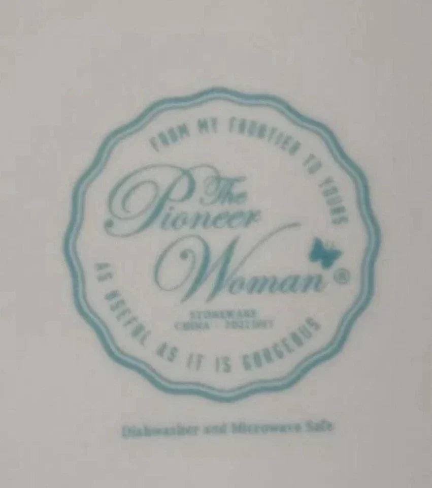 The Pioneer Woman Sweet Rose Dinner Plates Set of 4 - 10.75” Stoneware EUC